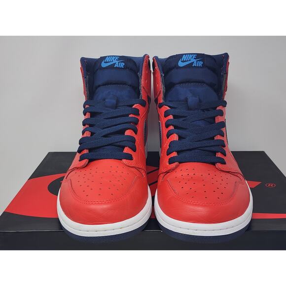 Air Jordan 1 Retro High OG DAVID LETTERMAN 555088-606 Size 10.5 WORN - Picture 2 of 9